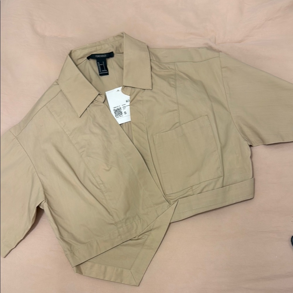 Forever 21 Tan Crop Top